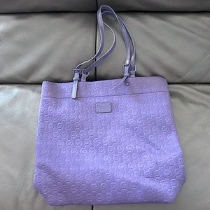 Michael Kors Purple Monogram Neoprene Tote